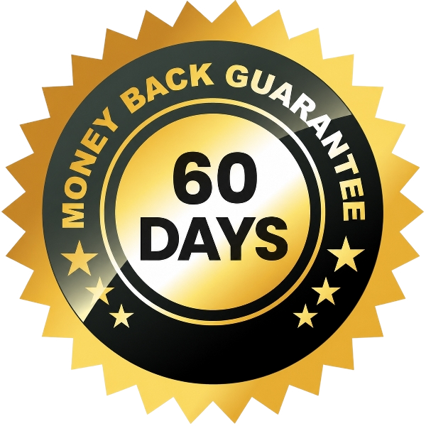 Gluco Recover 60-day money-back guarantee seal